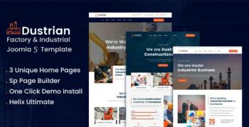 Dustrian - Joomla 5 Factory Industrial Template